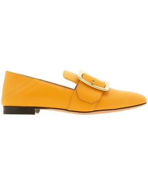Bally Janelle Calf Leather Slippers, Brand Size 39 Us - Yellow