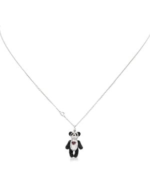 Qeelin Je T'Aime Bo Bo 18K Diamond Necklace - Metallic