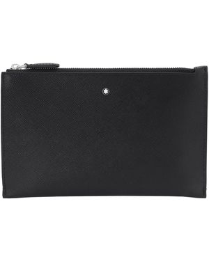 Montblanc Calfskin Leather Sartorial Small Pouch - Black