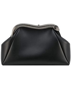 BVLGARI Serpentine Medium Pouch - Black