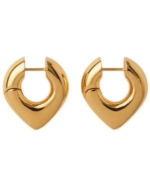 Burberry Plated Thorn Hoop Earrings - Metallic