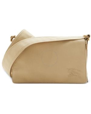 Burberry Knight Motif Trench Crossbody Bag - Natural