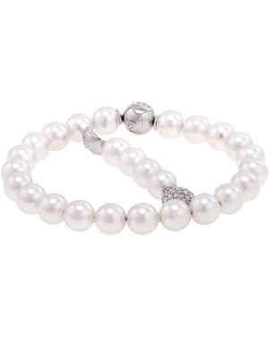 Swarovski Matrix Pearl Bracelet - Metallic