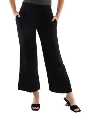 Jil Sander Ladies Cropped Wide-Leg Trousers, Brand Size 34 (Us Size 2) - Black