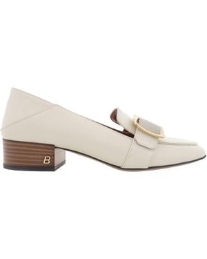 Bally Janelle 30 Leather Pumps - Natural