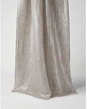Brunello Cucinelli Light Linen Scarf - Grey