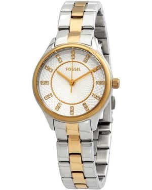 Fossil Modern Sophisticate Quartz Crystal Silver Dial Watch - Metallic