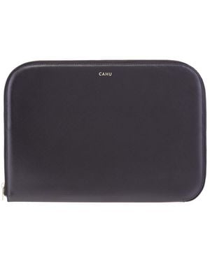 CAHU The Claude Zip-Around Pouch - Blue