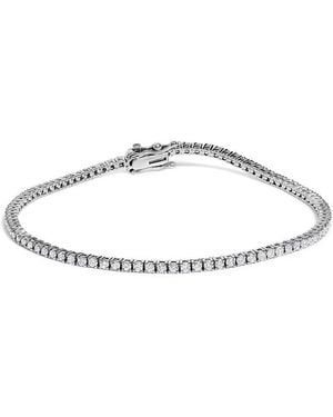 Haus of Brilliance 14K Classic 1 1/2 Cttw Diamond Tennis Bracelet - Metallic
