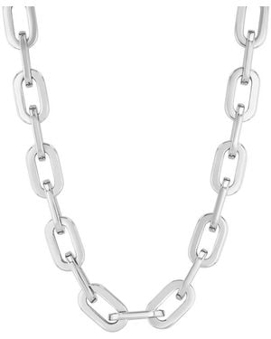 Robert Alton Stainless Steel Large Oval Link Fashion Chain - Metallic