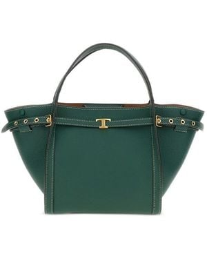 Tod's Small Leather Tote Bag - Green