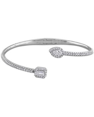 Created Forever 2 1/6Ct Tw Multi-Shaped Lab-Grown Diamond Open Bangle - Metallic