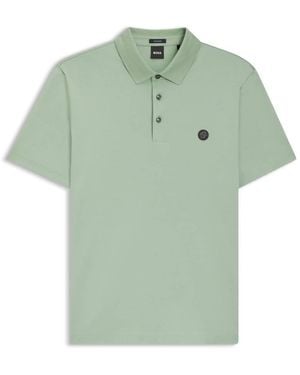 BOSS C-Parris Double B Monogram Polo Shirt - Green