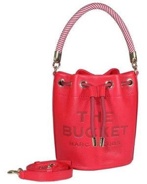 Marc Jacobs The Leather Bucket Bag - Red