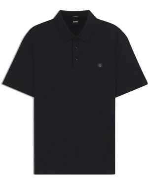 BOSS C-Parris Double B Monogram Polo Shirt - Black