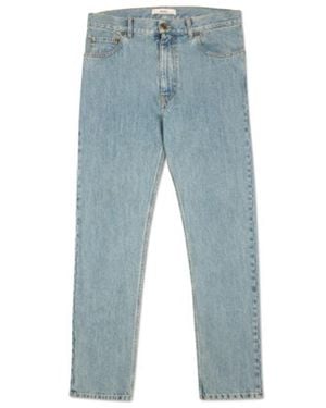 Bally Straight-Leg Denim Jeans, Brand Size 48 (Waist - Blue