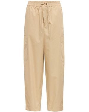 KENZO Elasticated Waistband Cargo Trousers - Natural