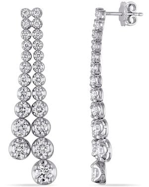 Created Forever 4 3/8Ct Tdw Lab-Created Diamond Dangle Earrings - White