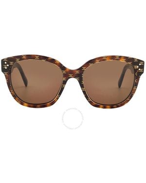 Celine Brown Square Sunglasses Cl40167i 54e 55