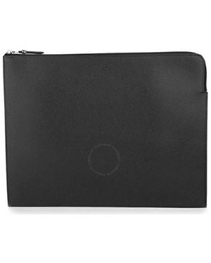 dunhill Cadogan Leather Zip Pouch - Black