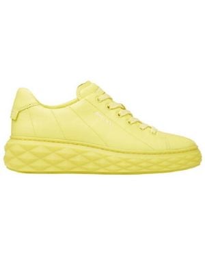 Jimmy Choo Diamond Light Maxi Low-Top Sneakers, Brand Size 39 Us - Yellow