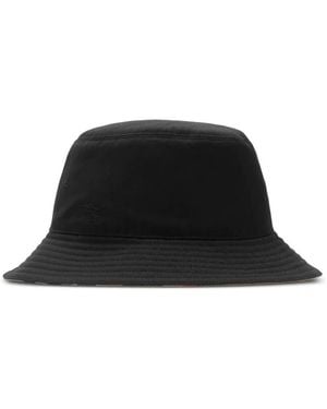 Burberry Check Reversible Bucket Hat - Black