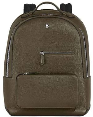 Montblanc Companion Leather Backpack - Green