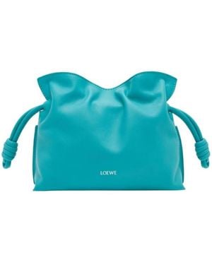 Loewe Mini Flamenco Clutch Bag - Blue