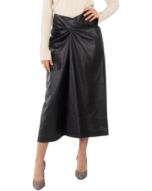 Stella McCartney Ladies Knotted Midi Skirt - Black