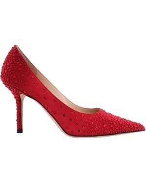 Jimmy Choo Royal Mix Love 85 Court Shoes, Brand Size 35 Us Size 5 - Red