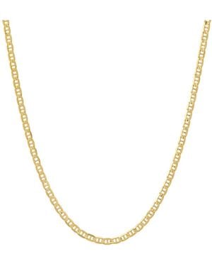 Kylie Harper 14K Solid 2.25Mm Gucci Mariner Link Chain Necklace - Metallic