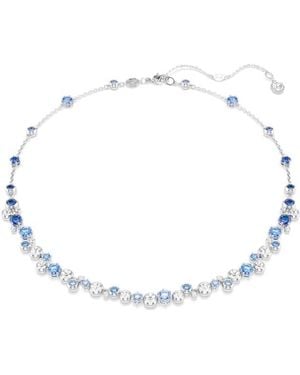 Swarovski Constella Rhodium Plated Crystal Necklace - Metallic