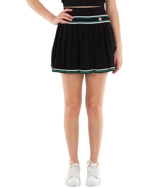 CASABLANCA Ladies Pleated Knit Skirt - Black