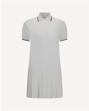 Brunello Cucinelli Cotton Polo Dress - Gray