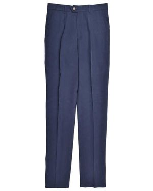 Brunello Cucinelli Linen Dress Trousers, Brand Size 46 (Us - Blue
