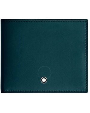 Montblanc Dark Pool Soft Trio 4Cc Thin Leather Wallet - Green