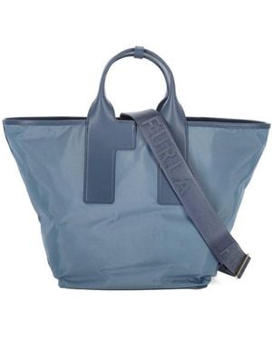 Furla Structured Tote Bag - Blue