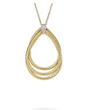 Marco Bicego Cairo 18K & Diamond Medium Woven Pendant - Metallic