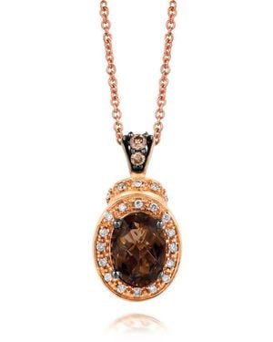 Le Vian Ladies Chocolate Quartz Necklaces Set - Metallic