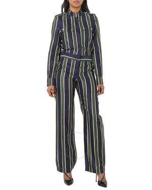 Burberry Aby Stripe Jumpsuit - Black