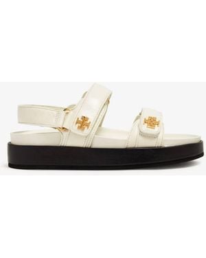 Tory Burch Kira Sport Leather Sandals - Natural