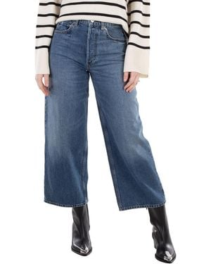 Anine Bing Ladies Washed Rick Jeans - Blue