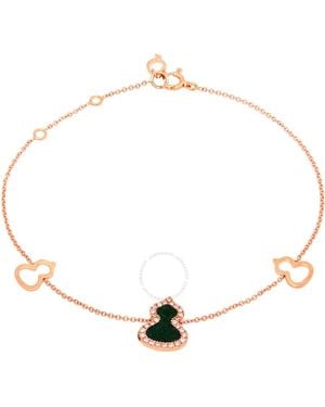 Qeelin Petite Wulu 18K Rose Diamond Bracelet - Metallic