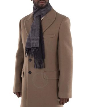 dunhill Houndstooth Wool Scarf - Black