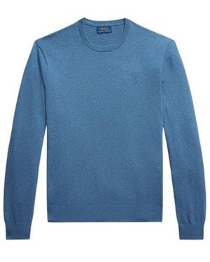 Polo Ralph Lauren Cotton Cashmere Crewneck Sweater - Blue
