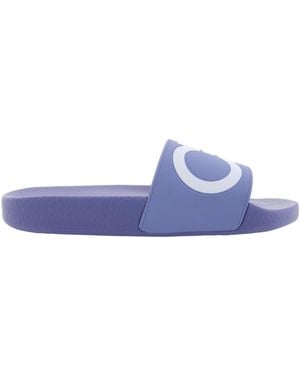 Ferragamo Ferragamo Groovy Slide Sandals, Size 7 C - Blue
