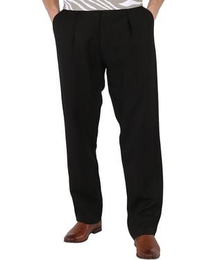 Roberto Cavalli Pleated Pants, Brand Size 52 (Waist - Black
