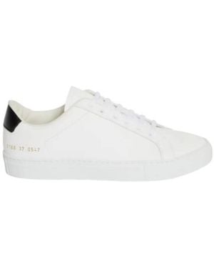 Common Projects Retro Classic Leather Trainers, Brand Size 34 (Us - White