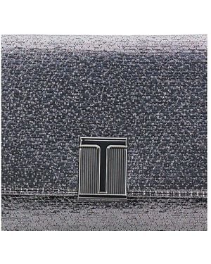 Tom Ford Laminated Hammered-Effect Fabric Mini Bag - Gray