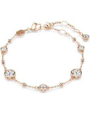 Swarovski Rose-Tone Plated Round Cut Imber Bracelet - Metallic